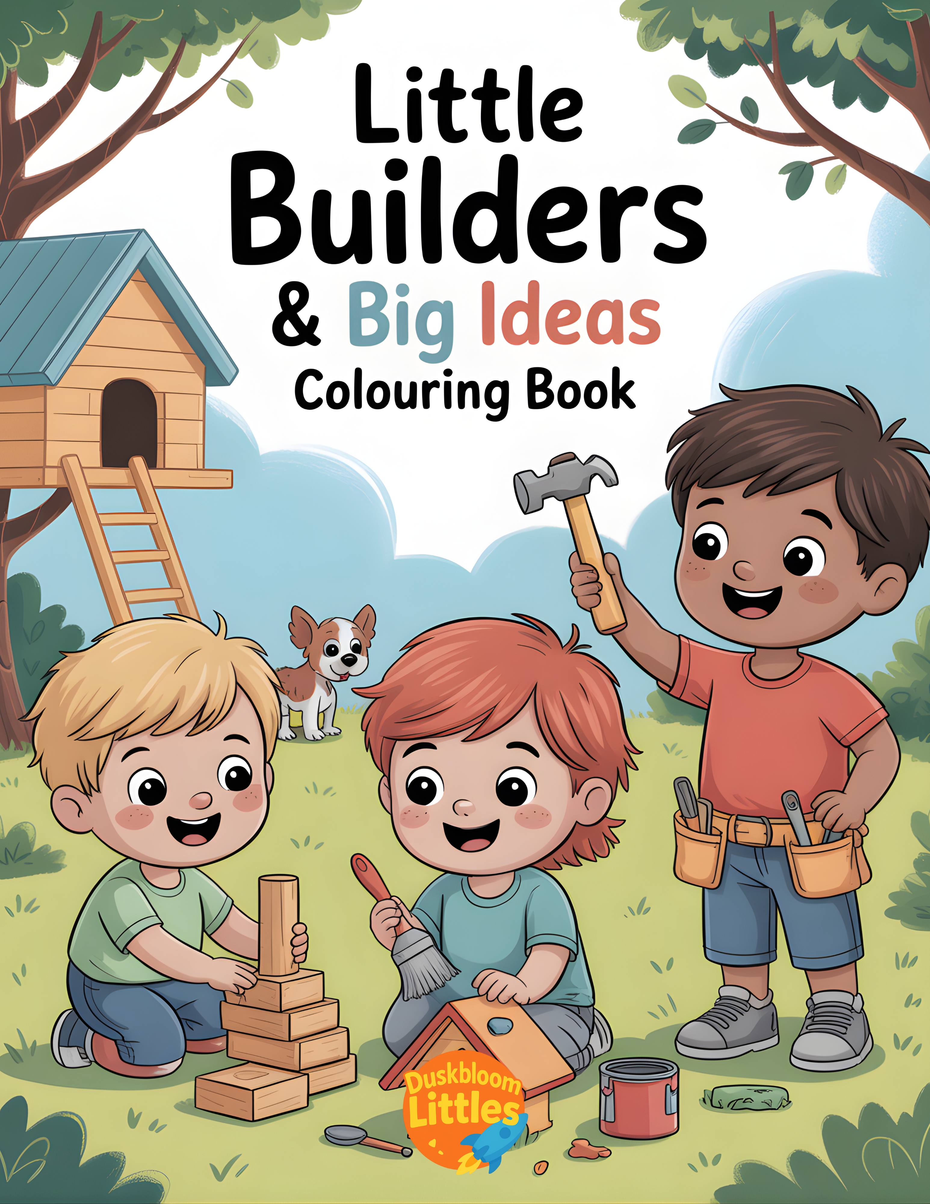 Little Builders & Big Ideas Colouring Book